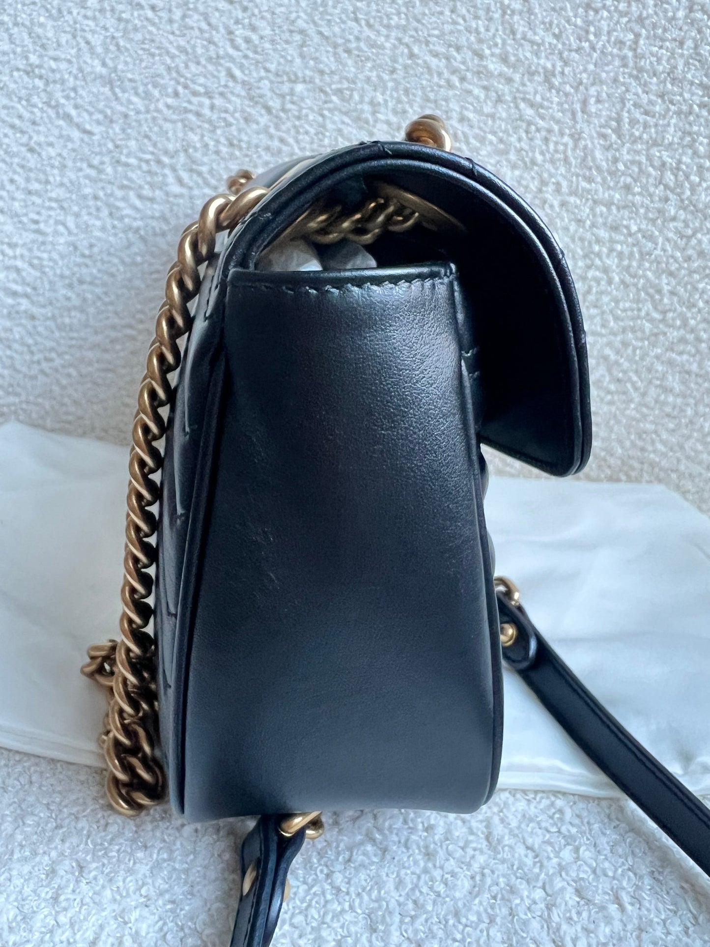 Gucci GG Black Marmont Small Shoulder Bag (RRP £2070)
