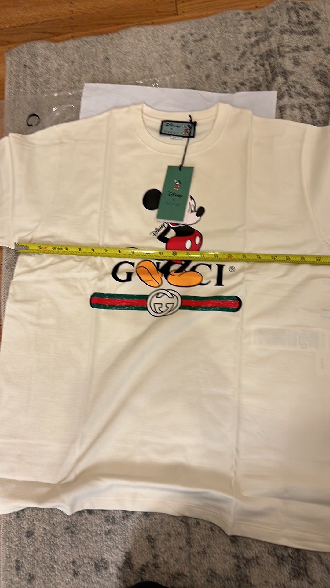 Gucci x Disney Oversized Mickey Mouse Cotton White T-Shirt