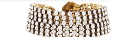 Gucci Crystal Lion Head Bracelet