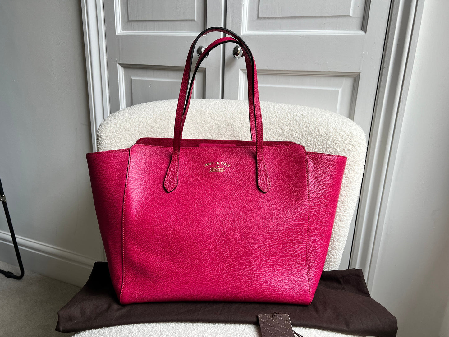 Gucci Pink Swing Tote
