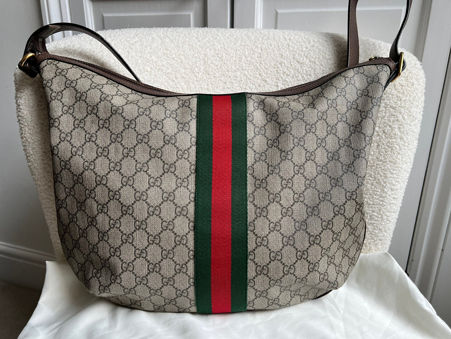 Gucci GG Supreme Ophidia Large Shoulder Bag (RRP £1090)