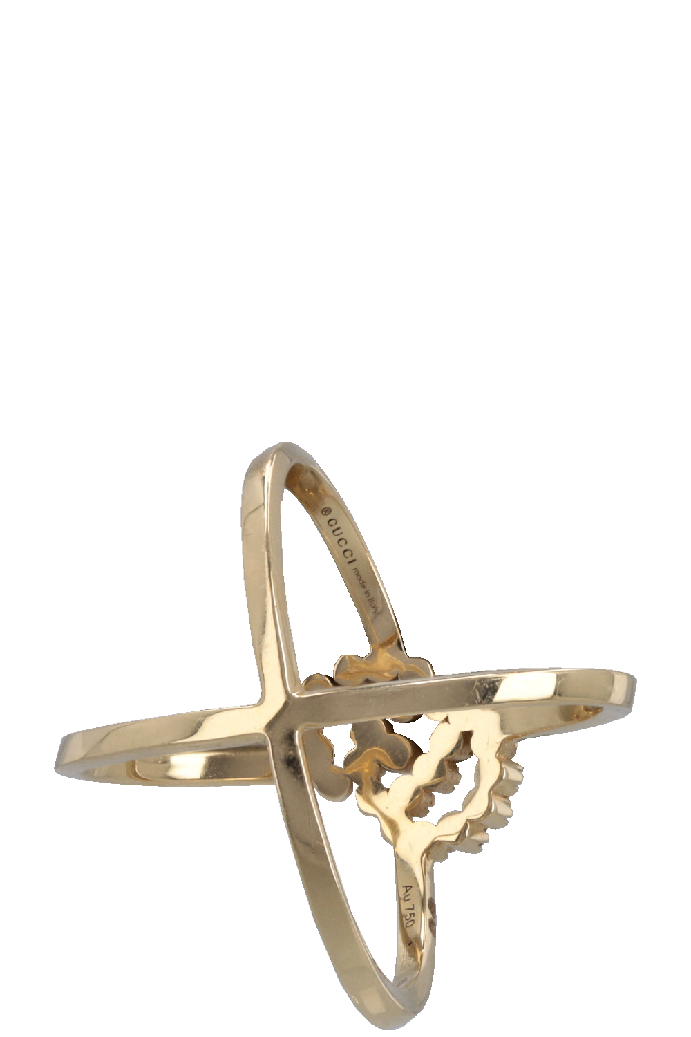 GUCCI Running GG Ring 18k Gold Diamonds