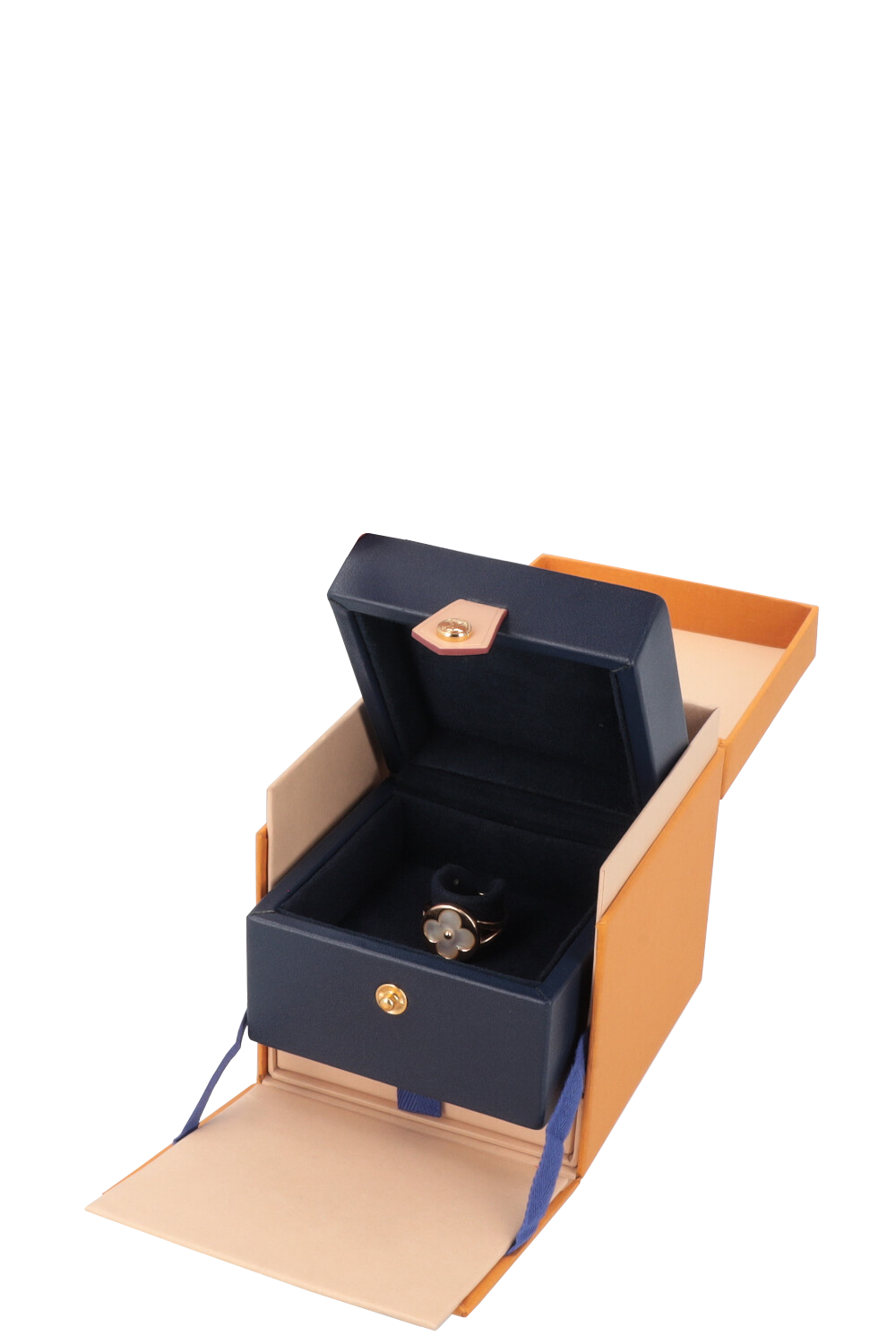 LOUIS VUITTON Color Blossom Ring Rosegold Mother of Pearl