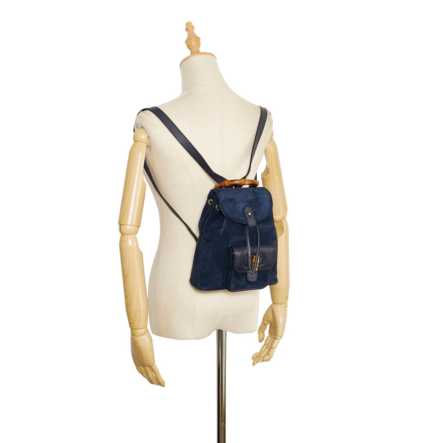 Gucci Bamboo Suede Backpack