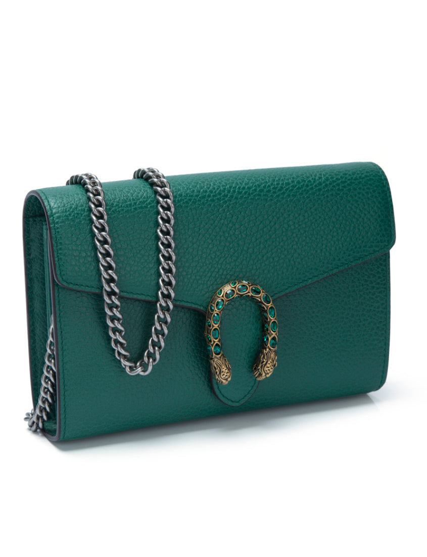 Gucci Dionysus Collection Leather Mini Chain Bag