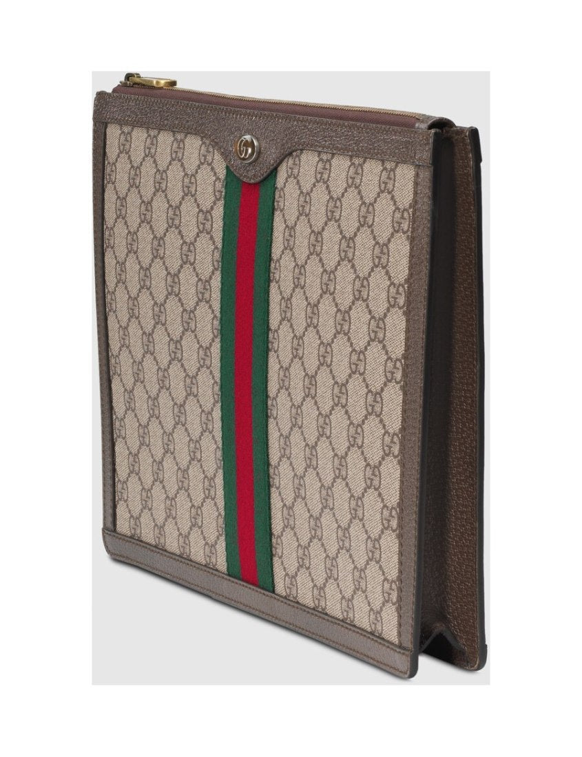 Gucci Premium synthetic canvas document bag