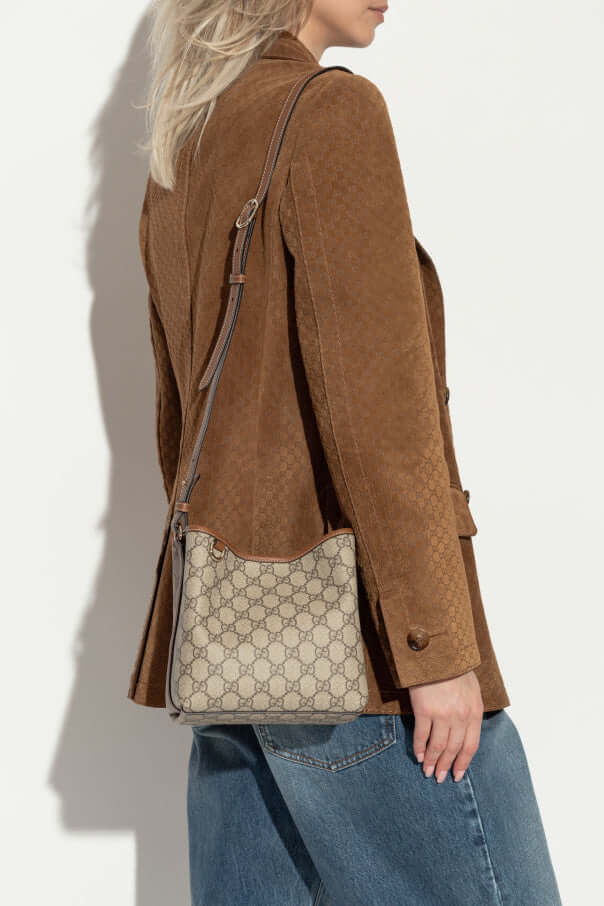 GUCCI GG EMBLEM MINI BUCKET BAG mini