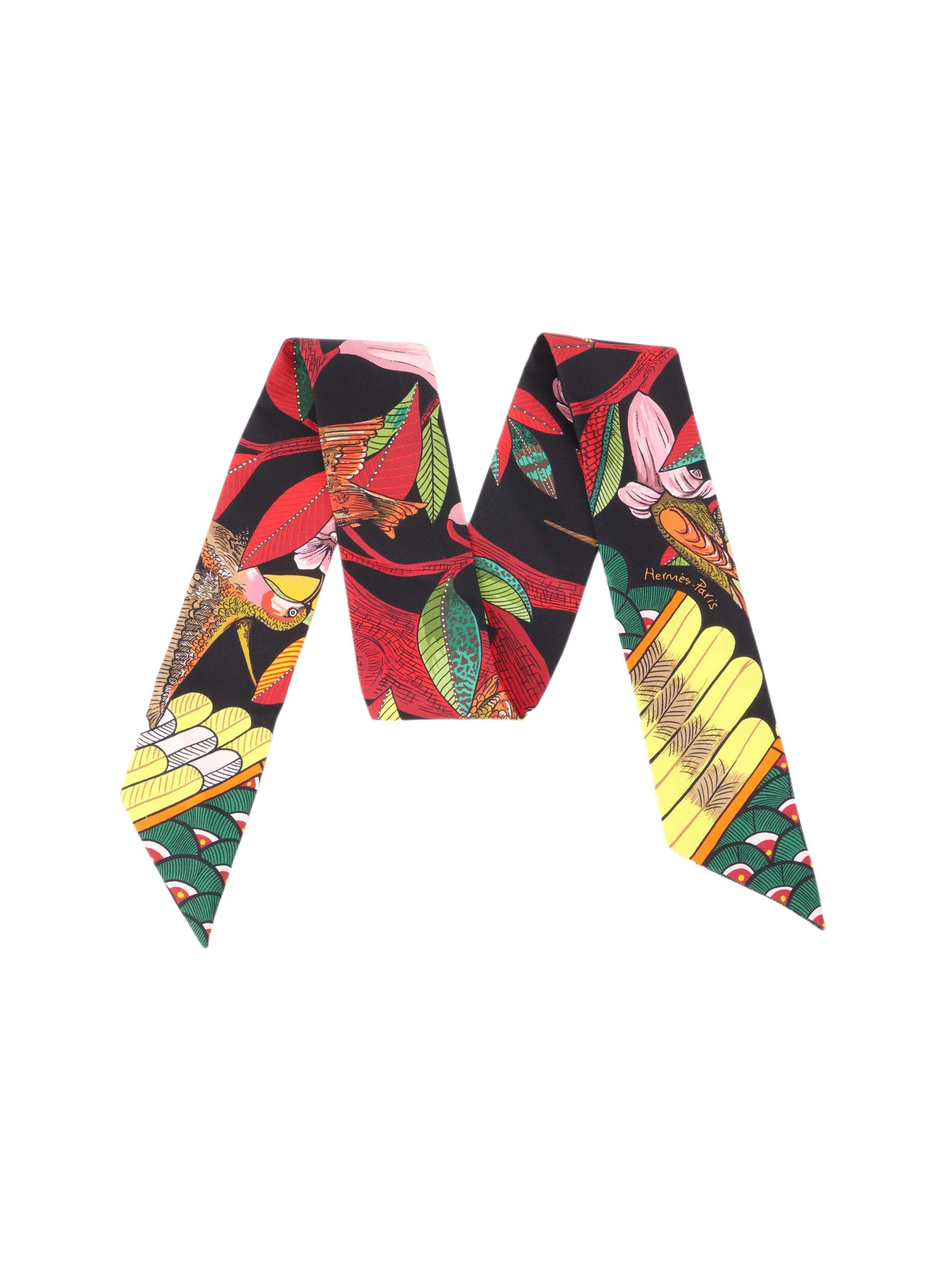 Hermes Floral Motif Twilly.