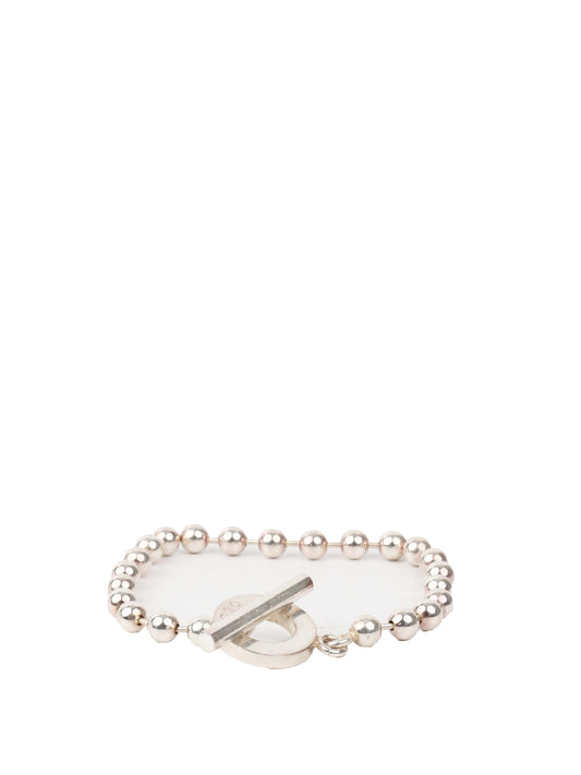 Gucci Silver Ball Bracelet.