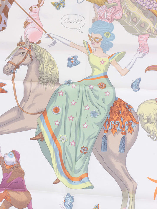 Hermes 90 x 90cm Silk Scarf.