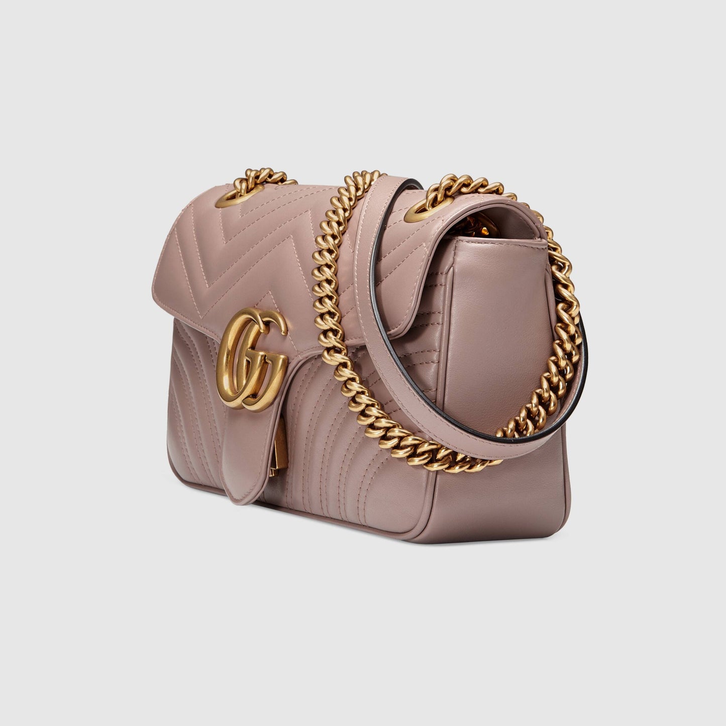 Gucci GG Marmont Small Shoulder Bag Dusty Pink
