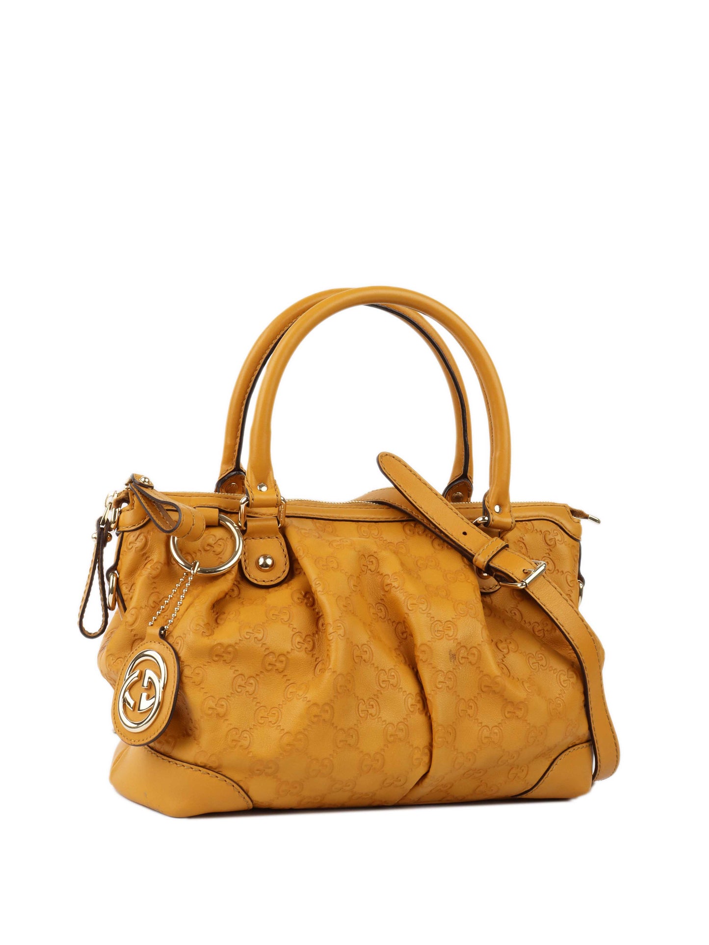 Gucci Mustard Boston Bag.