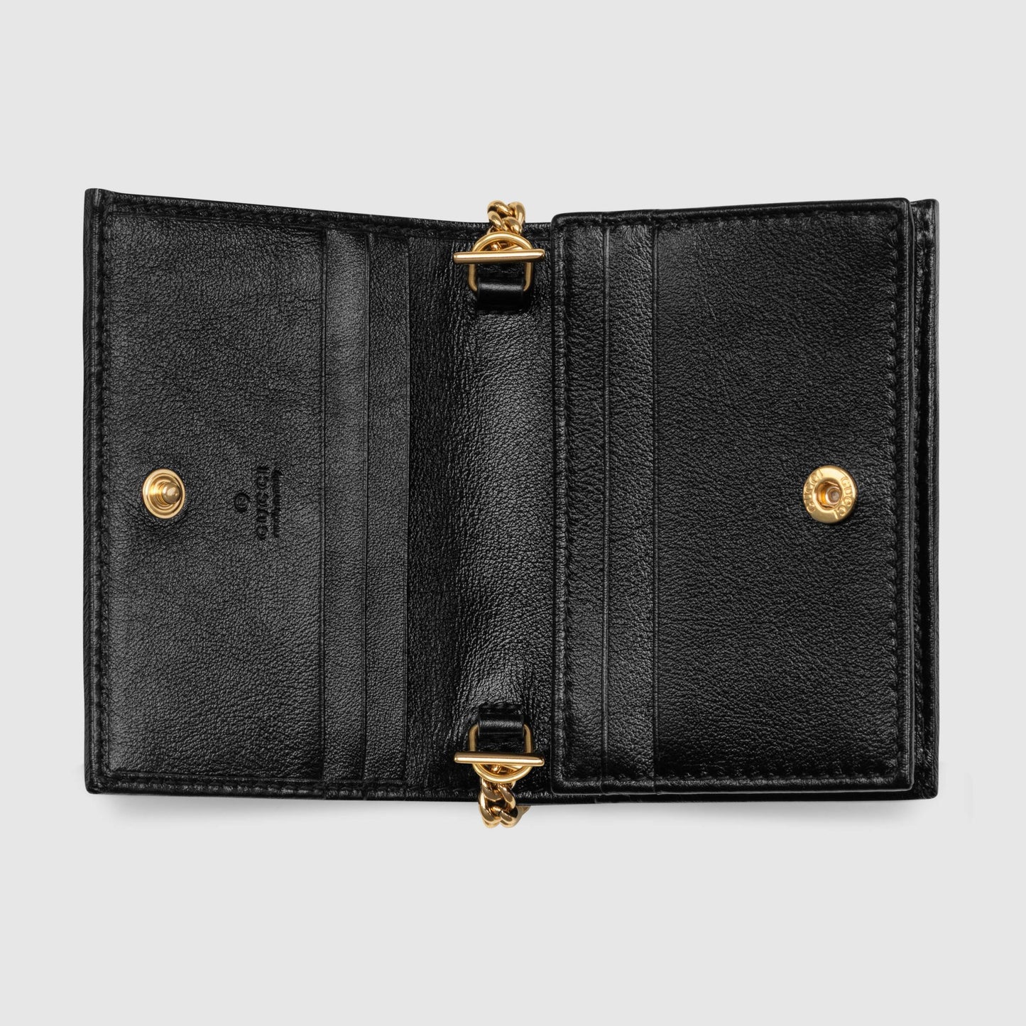 Gucci Rajah Chain  Case Wallet Black