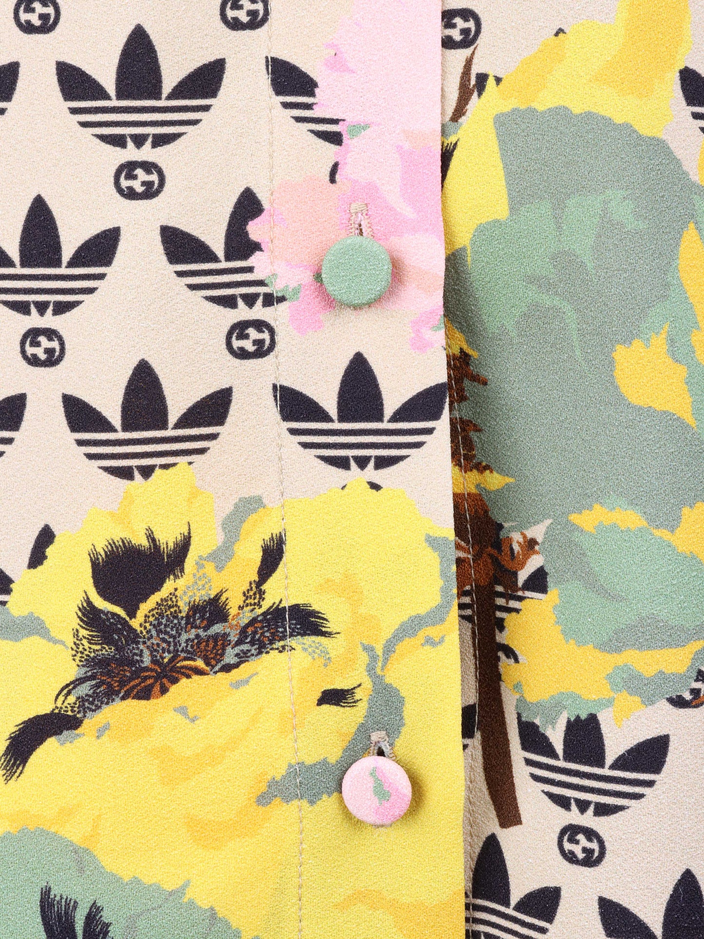 Gucci x Adidas GG Trefoil Poppy Shirt.
