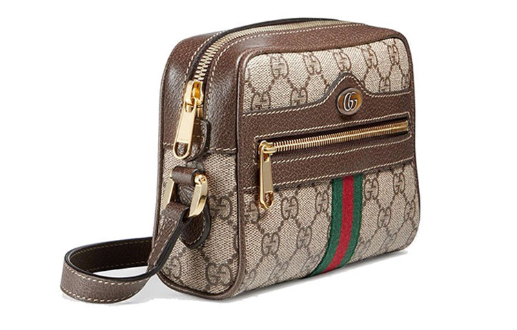GUCCI Ophidia Series Bag MIni-Size Brown 'Cream' 517350-96IWS-8745