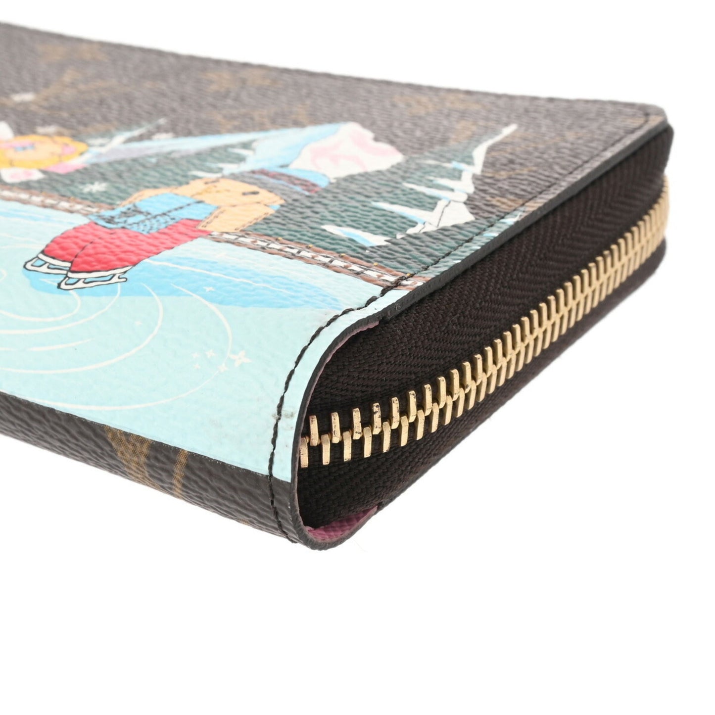 Louis Vuitton  pink Monogram Canvas Long Wallet (Bi-Fold)