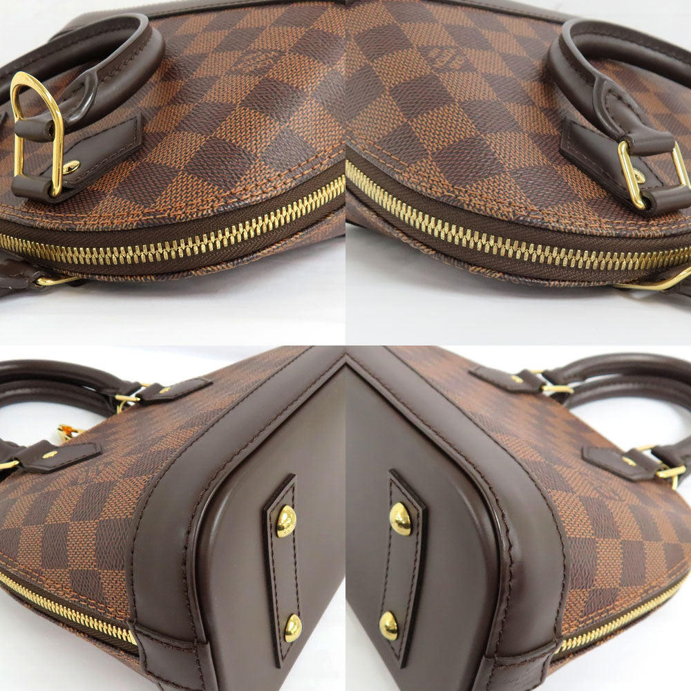 Louis Vuitton ALMA BB N41221 Damier Evene HandBag 2WAY Shoulder Bag Crossbody Brown G Gold  Padlock Lugg  Key Leather