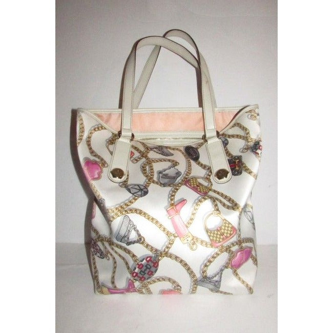 Gucci Webby Bag Equestrian Silkleather Multi Color Horse Bit Print Leather And Silk Tote