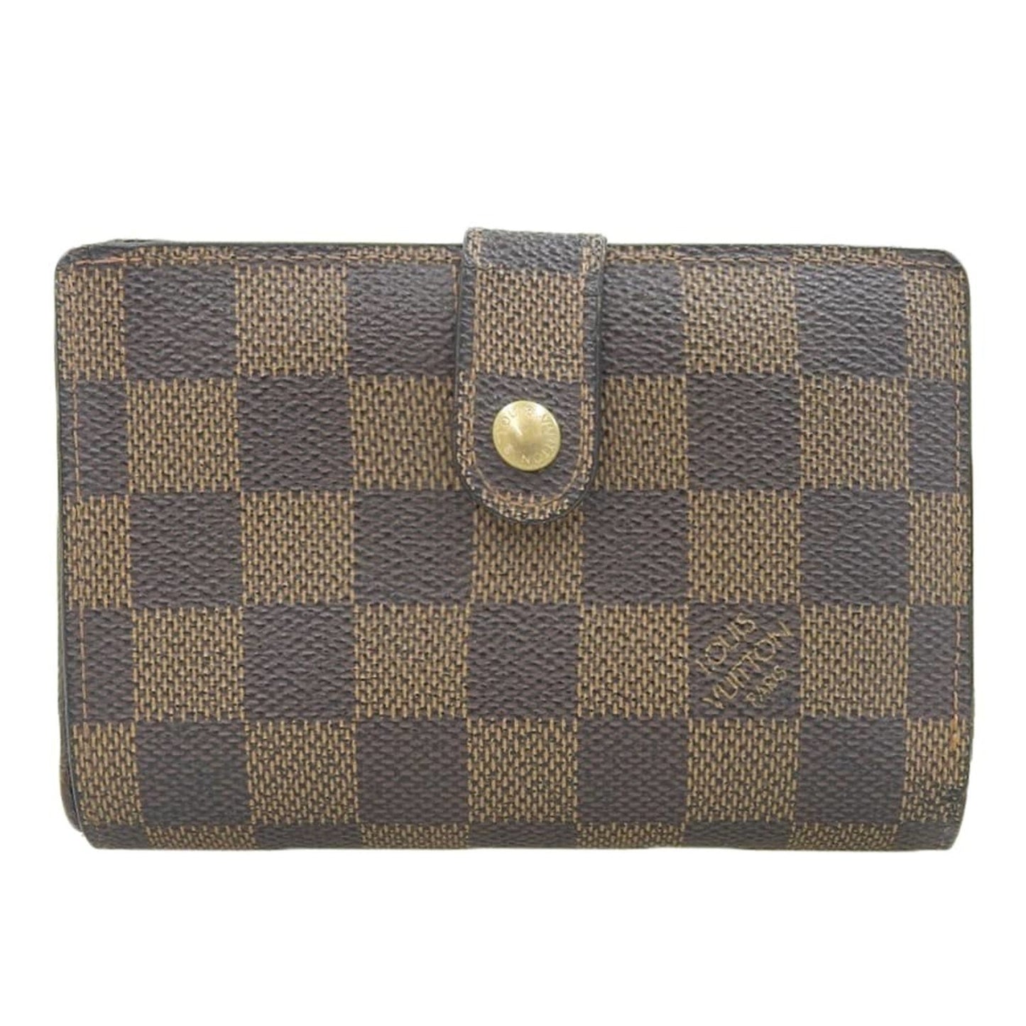 Louis Vuitton Damier Canvas Ebene Damier Canvas Wallet (Bi-Fold)
