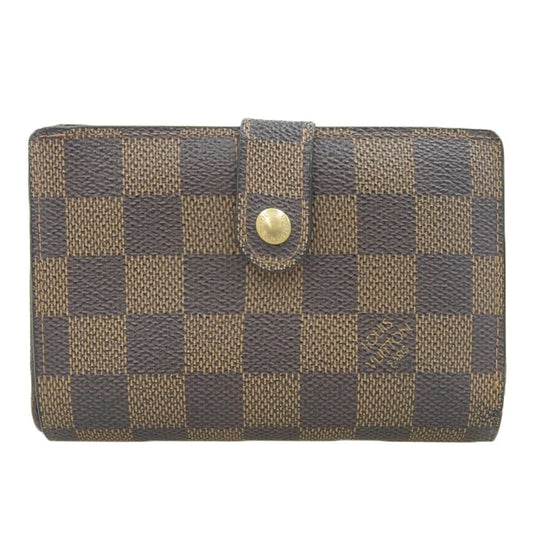 Louis Vuitton Damier Canvas Ebene Damier Canvas Wallet (Bi-Fold)
