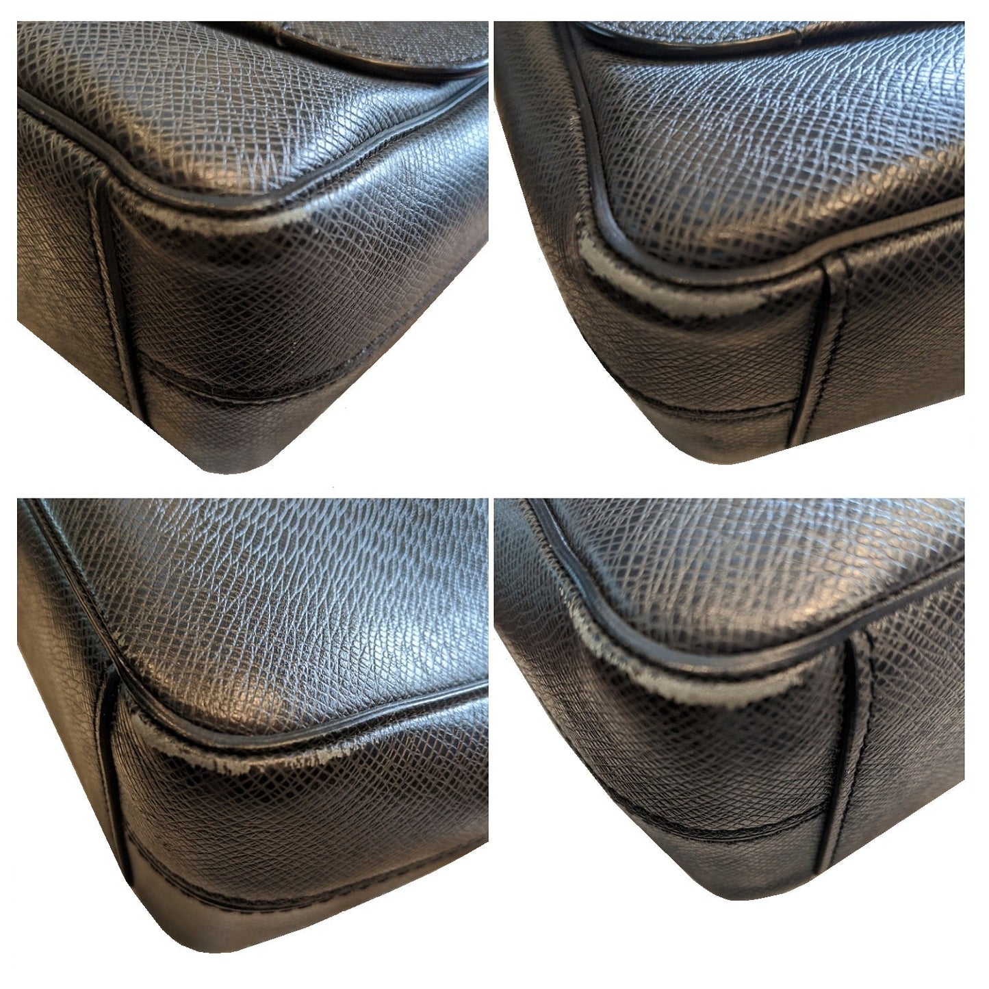 Louis Vuitton Ardoise Taiga Leather Roman MM Messenger Bag