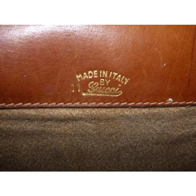 Gucci Vintage Supple Brown Leather Shoulder Bag