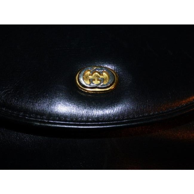 Gucci Vintage Pursesdesigner Purses Midnight Blueblack Leather Hobo Bag