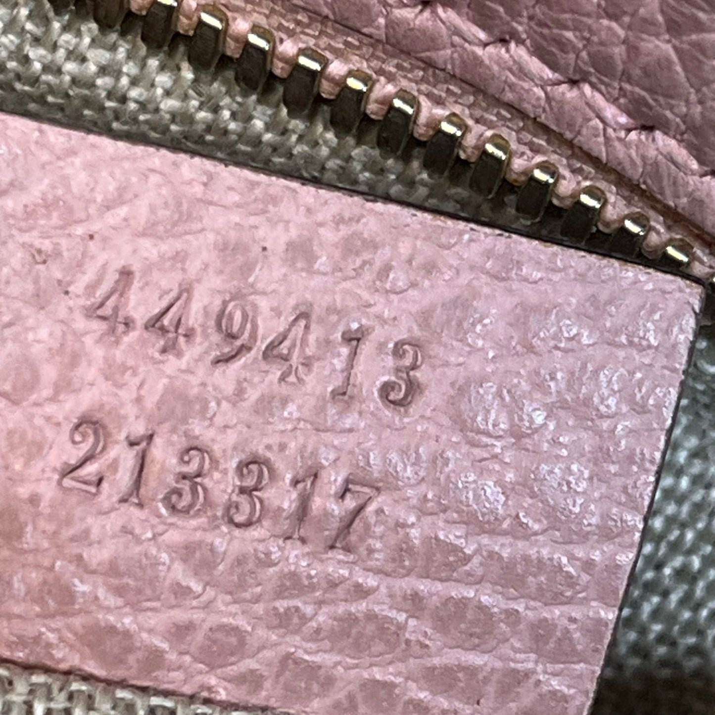 GUCCI Bree Pink GG Monogram Canvas Crossbody Bag TS3918