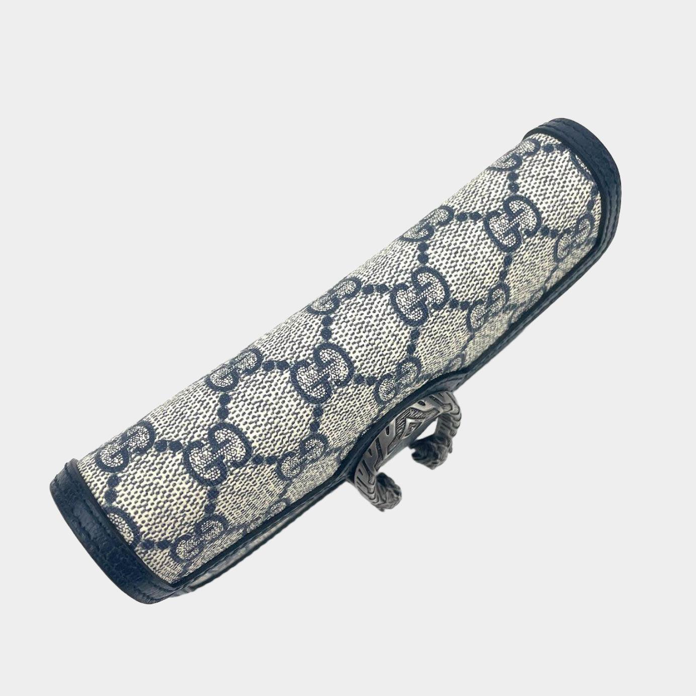 GUCCI GG Dionysus Super Mini Supreme - Navy/Beige