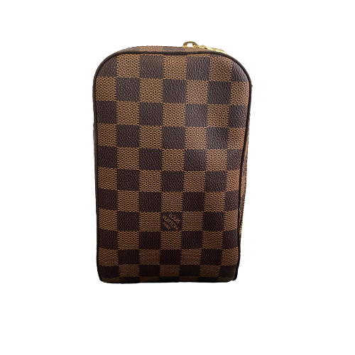 Louis Vuitton Brown Leather Geronimos clutch bag