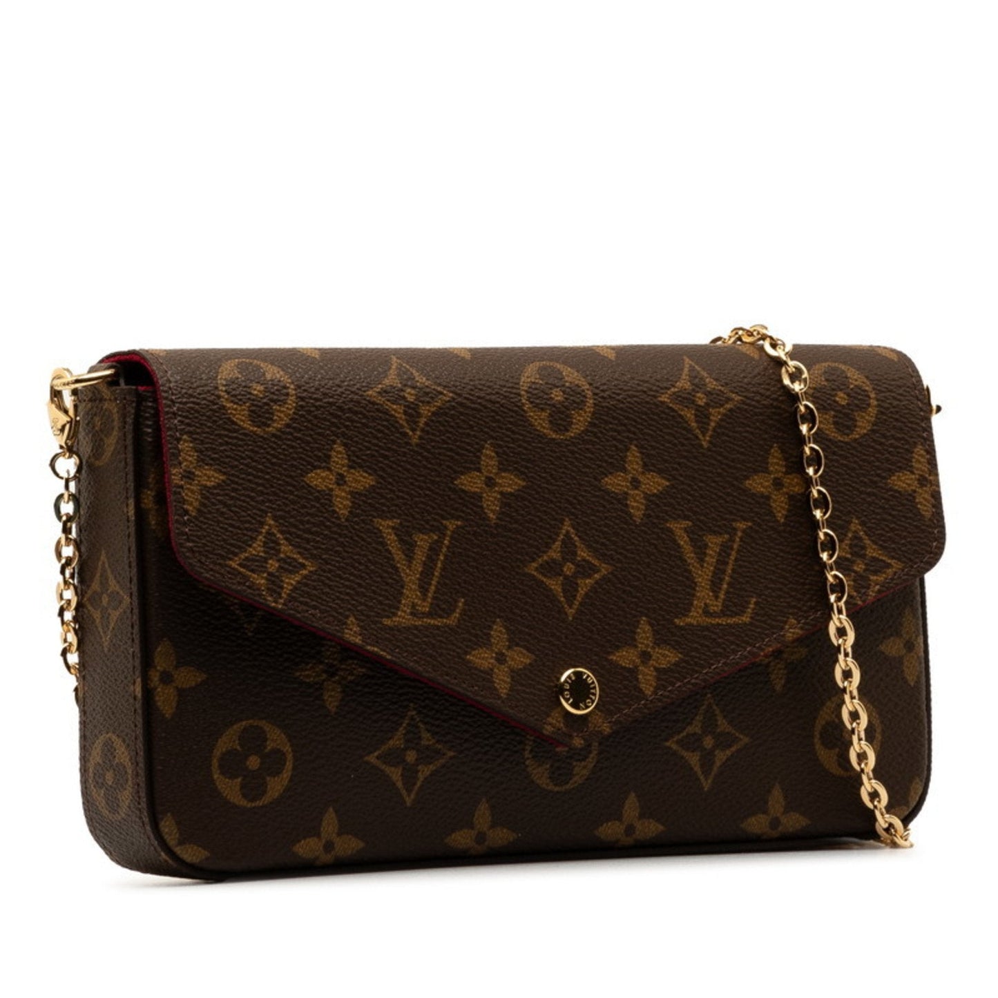 Louis Vuitton  pink Pvc Leather Pouch Shoulder Bag
