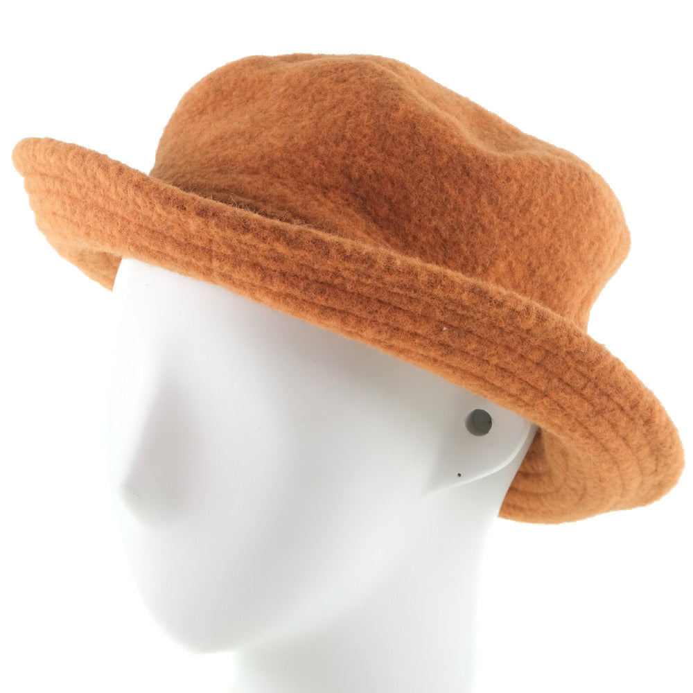 HERMES hat Wool, Nylon Orange Women 57 Used