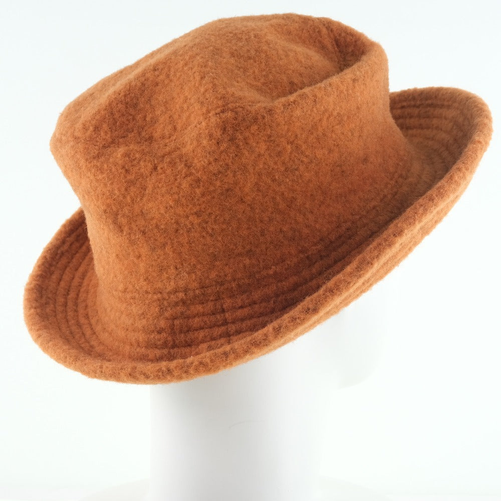 HERMES hat Wool, Nylon Orange Women 57 Used