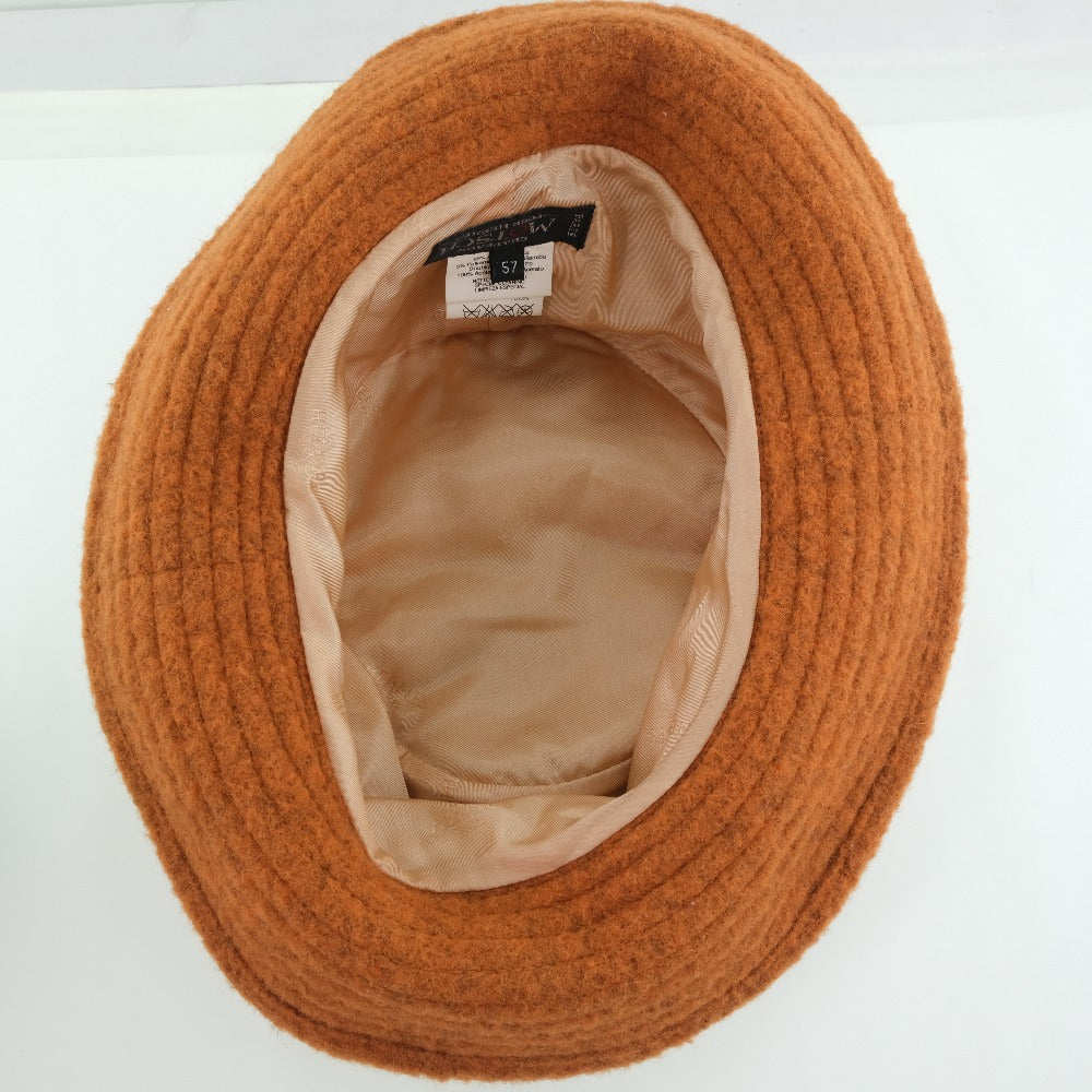 HERMES hat Wool, Nylon Orange Women 57 Used