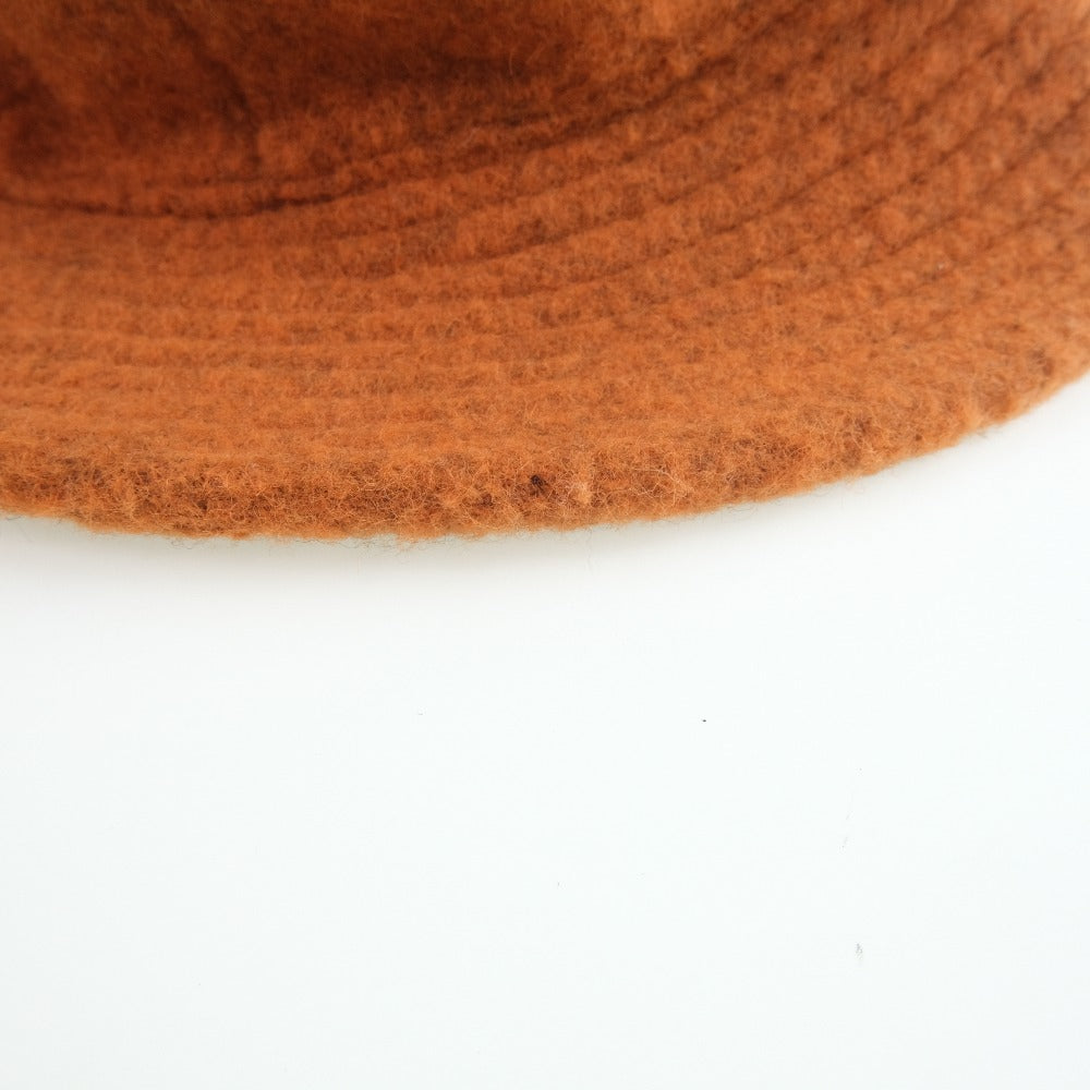 HERMES hat Wool, Nylon Orange Women 57 Used