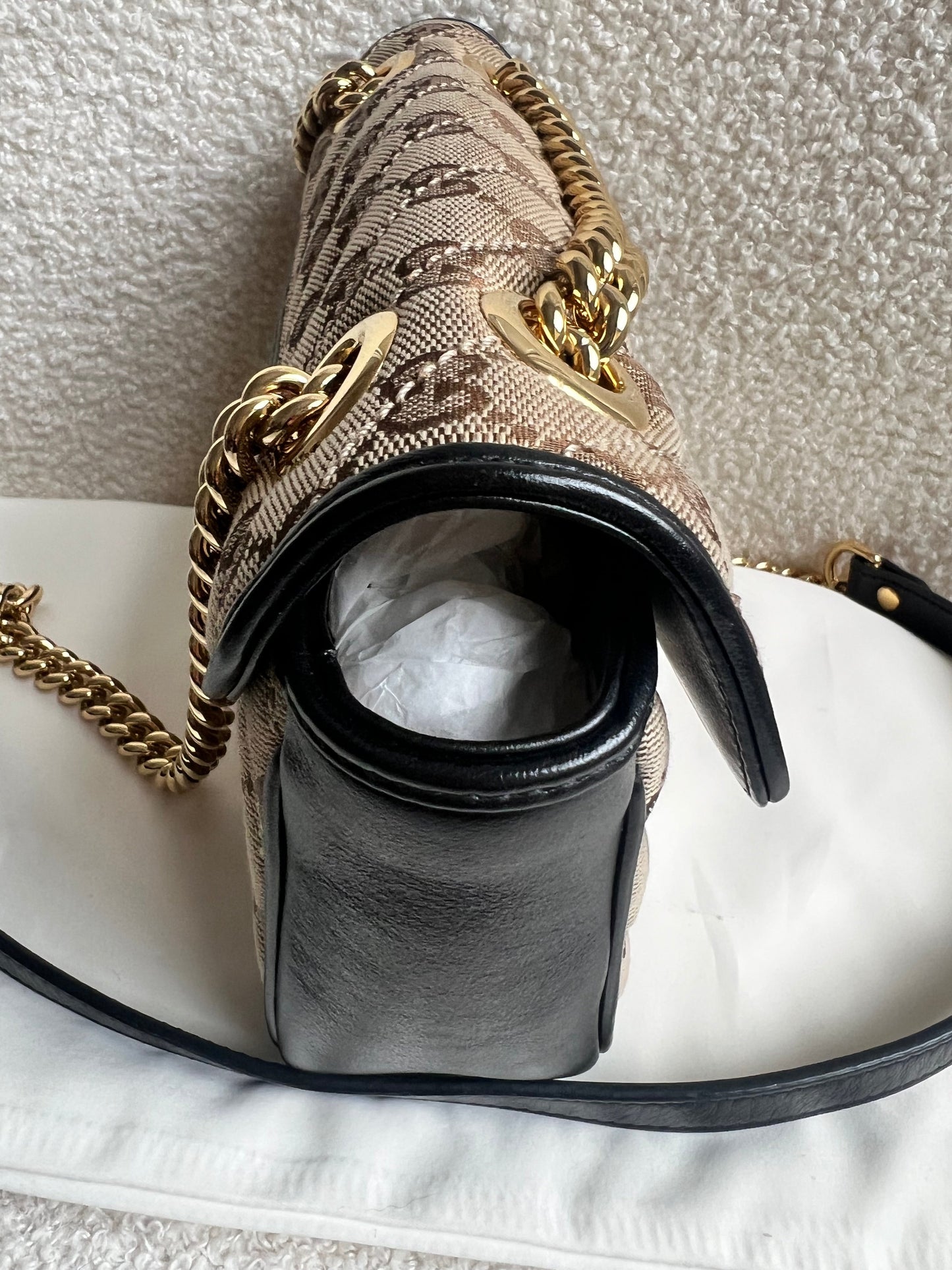 Gucci GG Beige Marmont Mini Shoulder Bag (RRP £1,470)