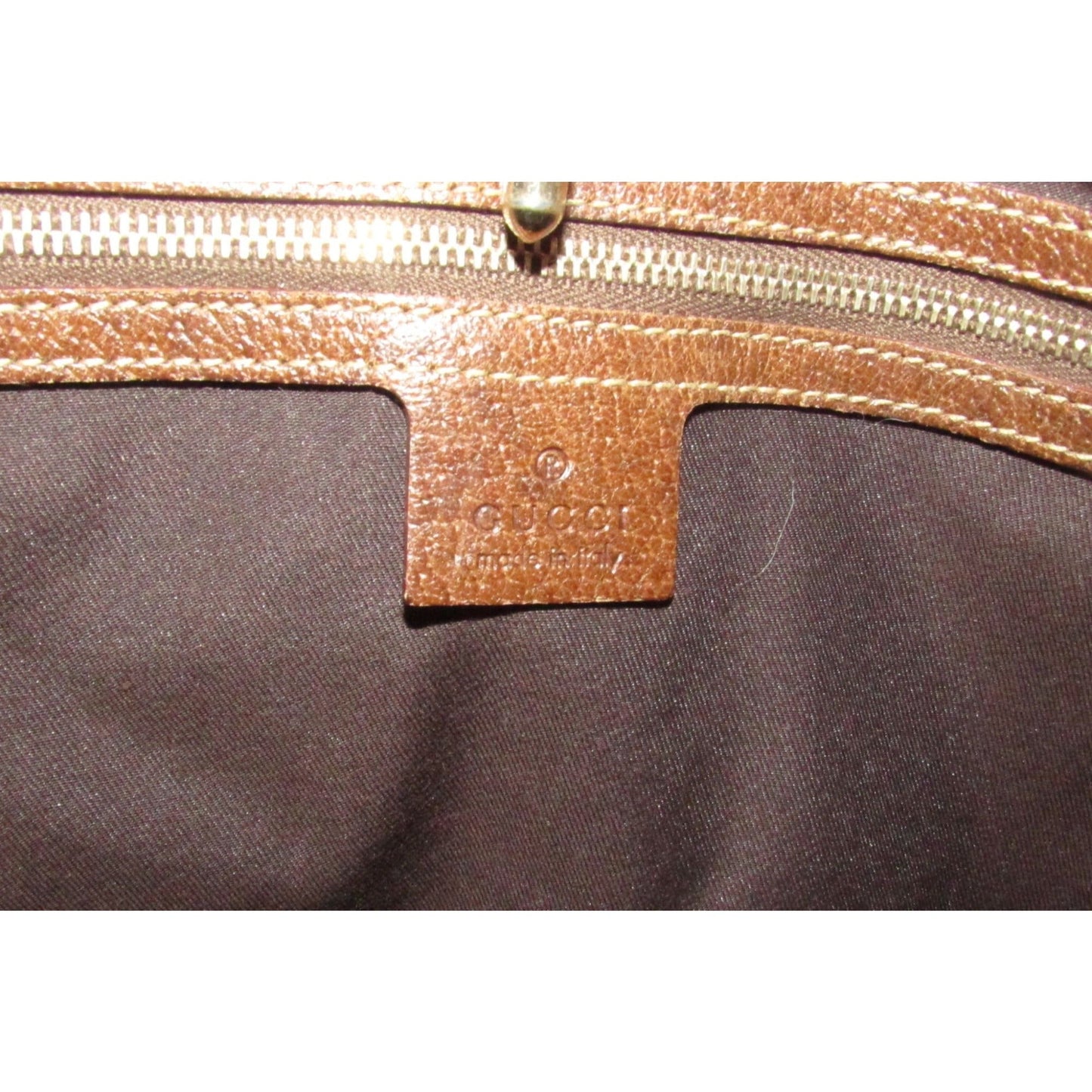 Gucci brown Guccissima print XL Jackie hobo with a gold piston clasp!