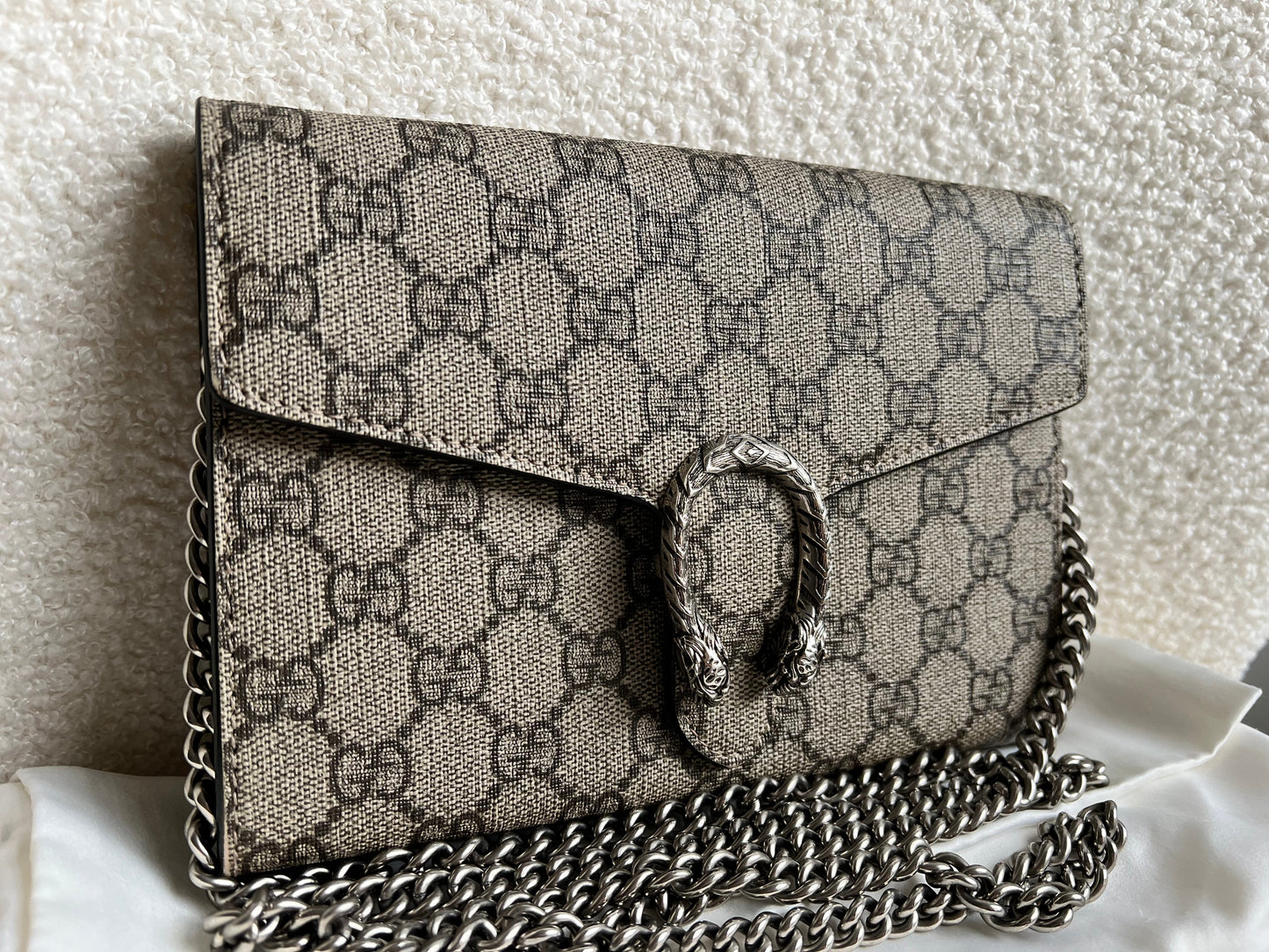 Gucci Dionysus GG Supreme Chain Wallet (RRP £1250)