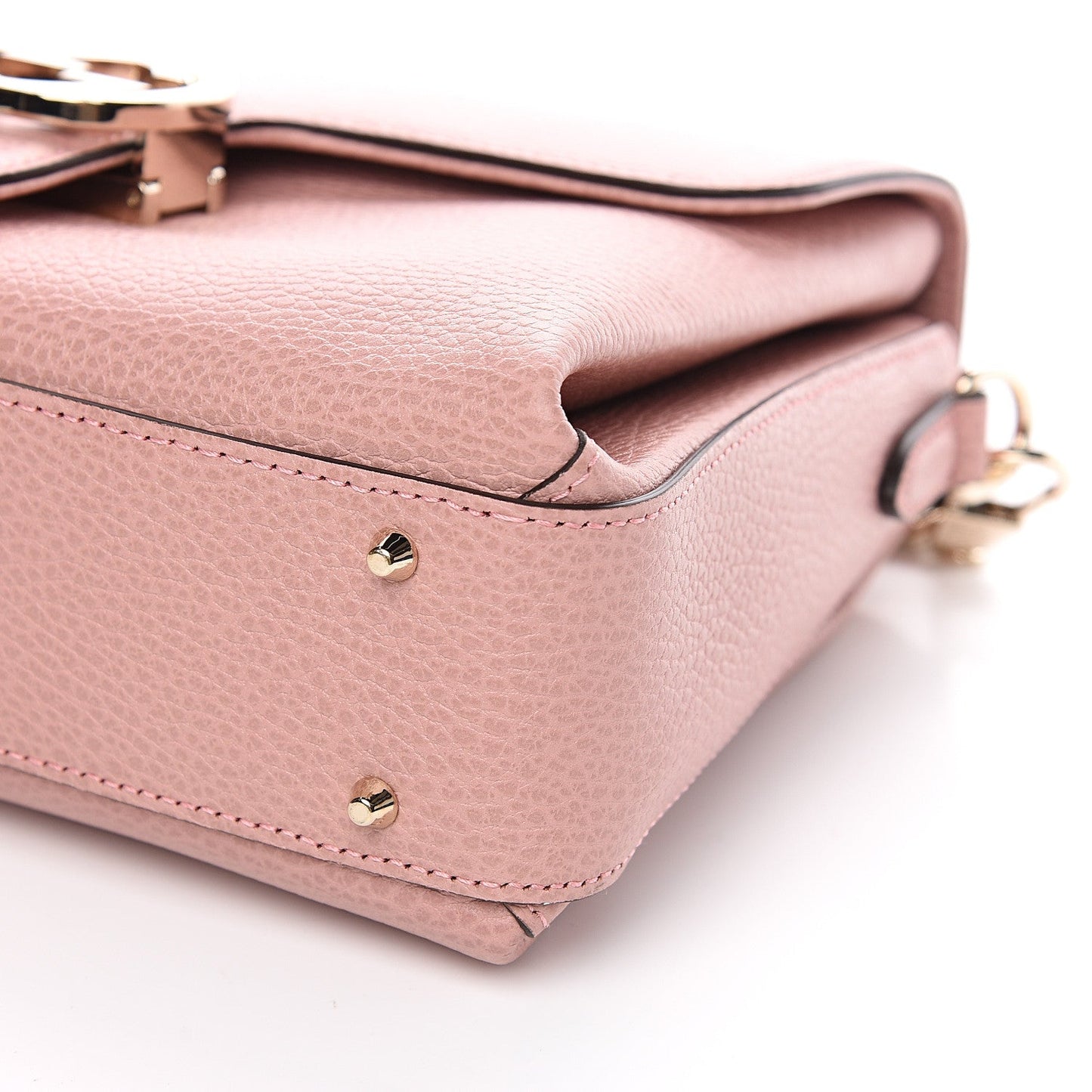 Gucci Large Top Handle Interlocking GG Crossbody in Soft Pink