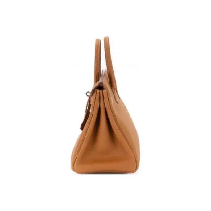 HERMES Birkin 25 Bag brown togo Leather Handbag (25,28,32)  silver hardware