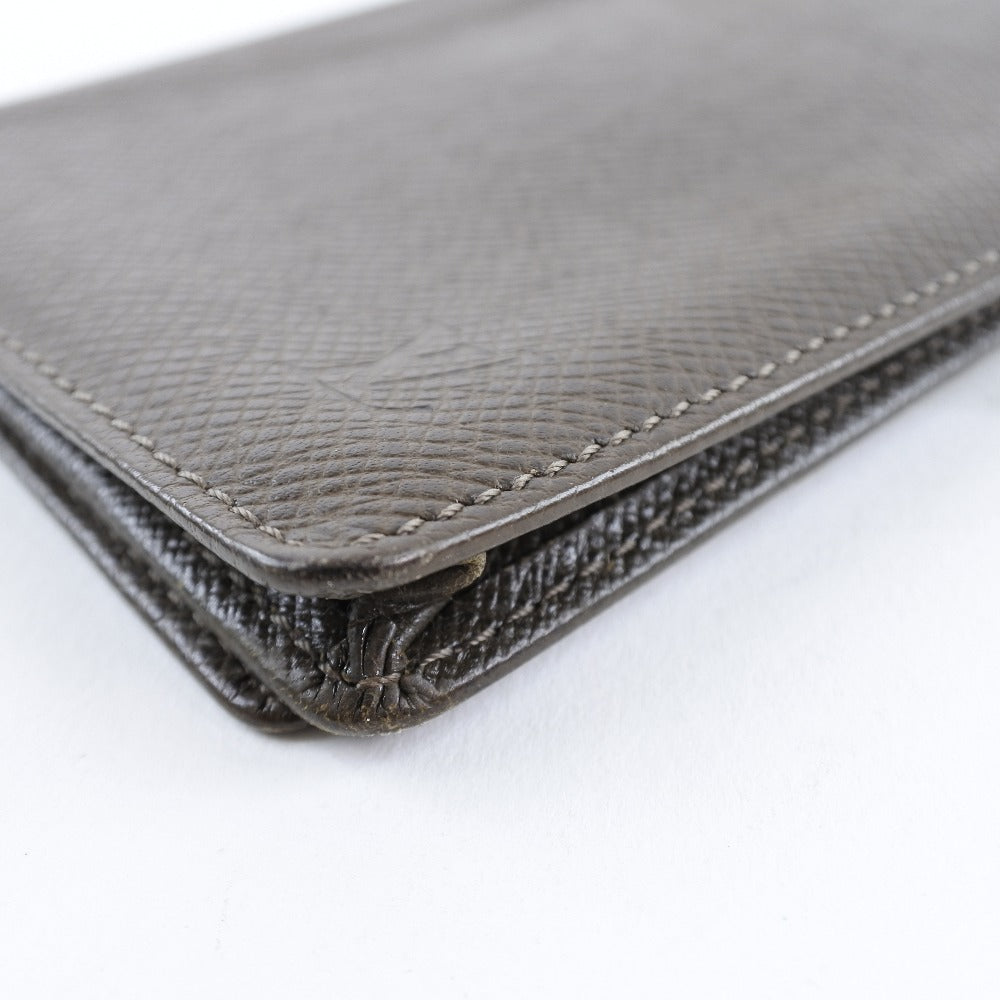 Louis Vuitton Brown Leather Porte carte credit bifold wallet accessories
