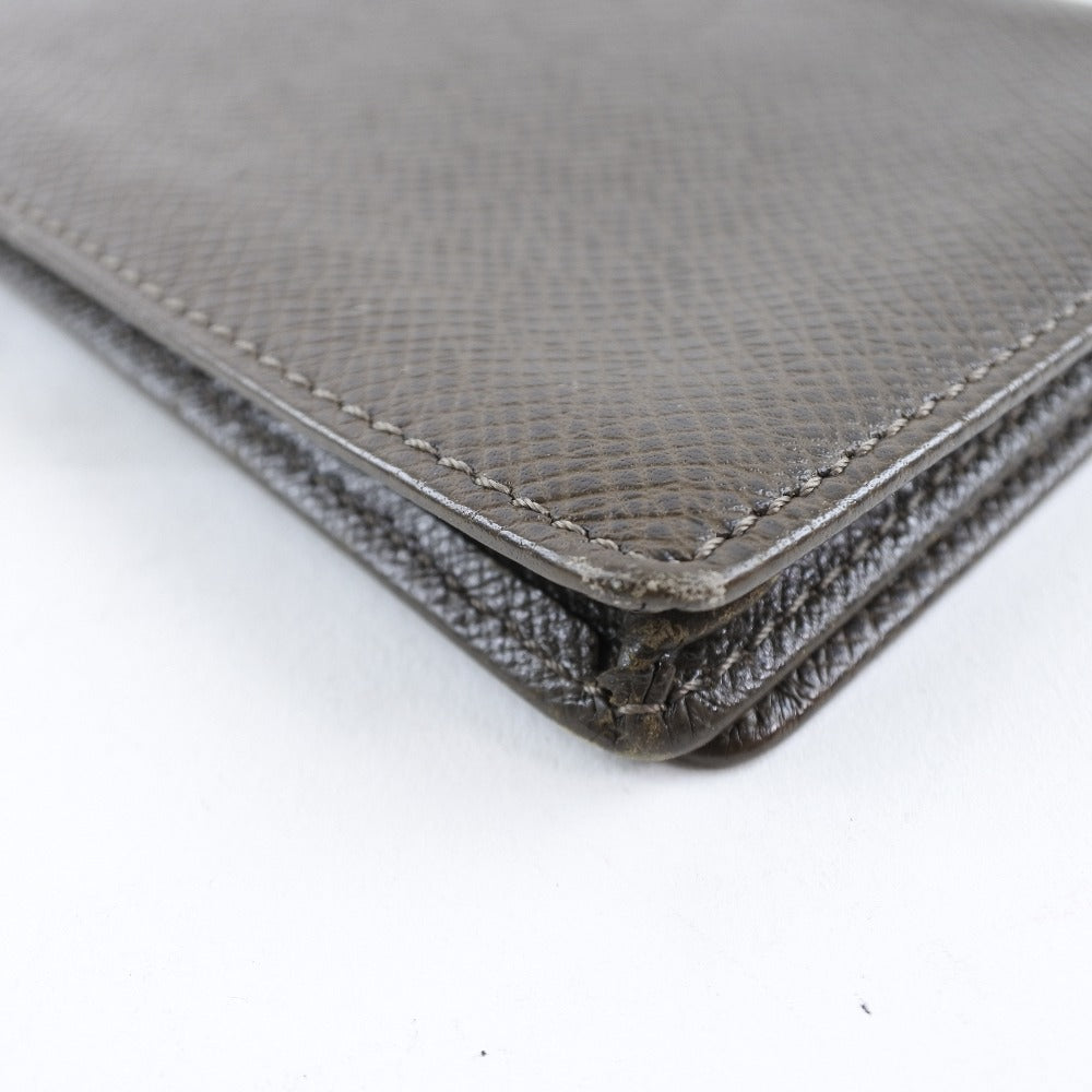Louis Vuitton Brown Leather Porte carte credit bifold wallet accessories