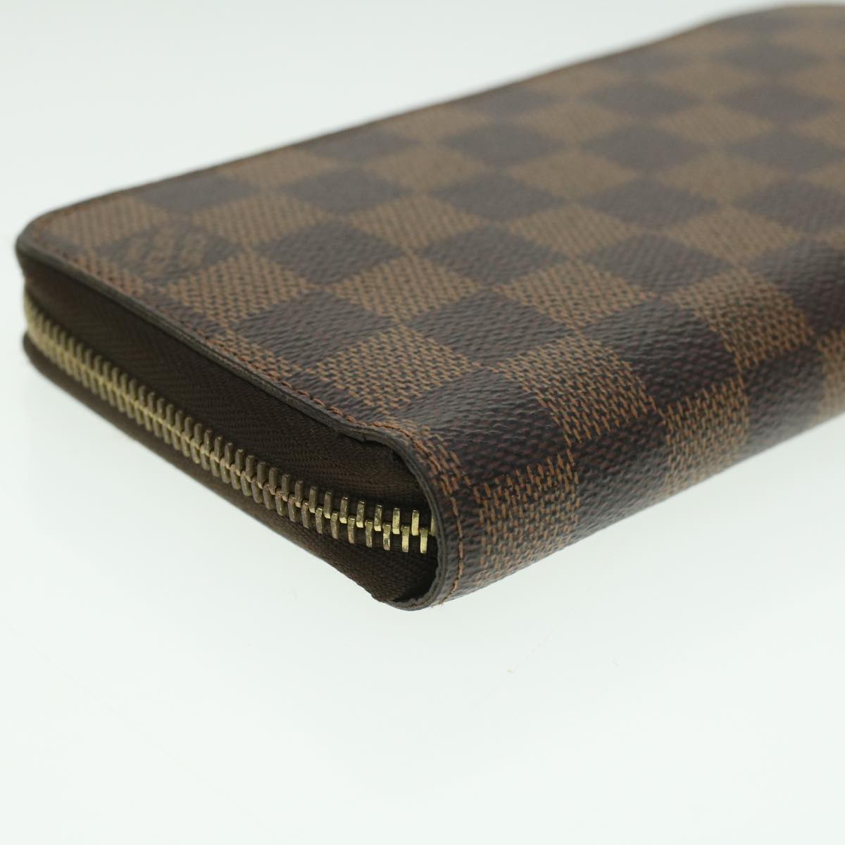 LOUIS VUITTON Damier Ebene Zippy Wallet Long Wallet N41661 LV Auth 33207