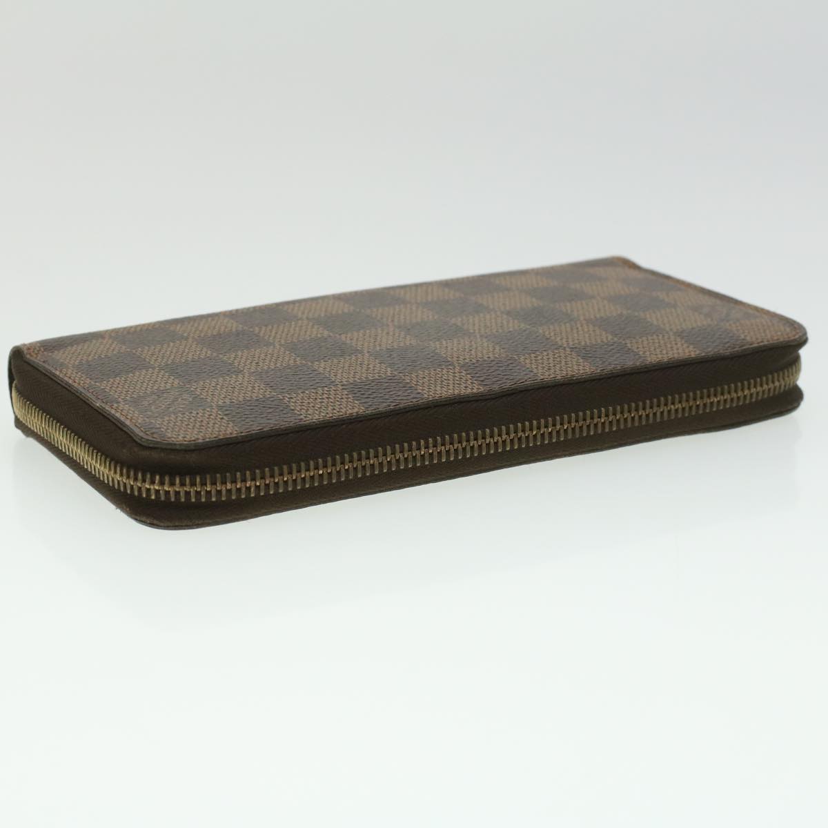 LOUIS VUITTON Damier Ebene Zippy Wallet Long Wallet N41661 LV Auth 33207