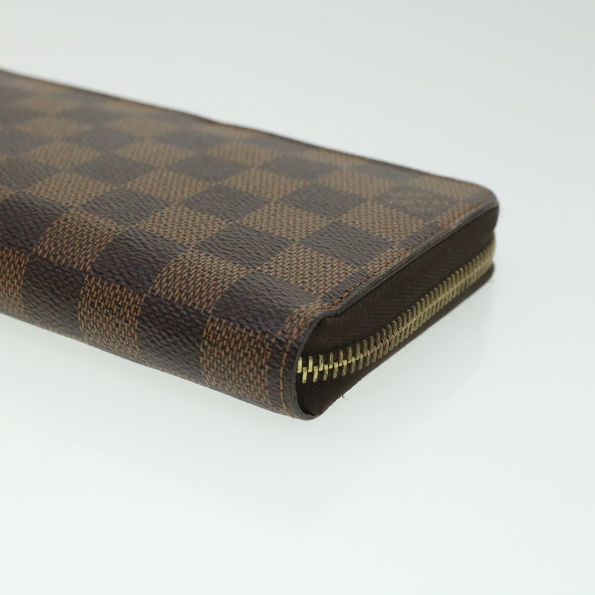 LOUIS VUITTON Damier Ebene Zippy Wallet Long Wallet N41661 LV Auth 33207