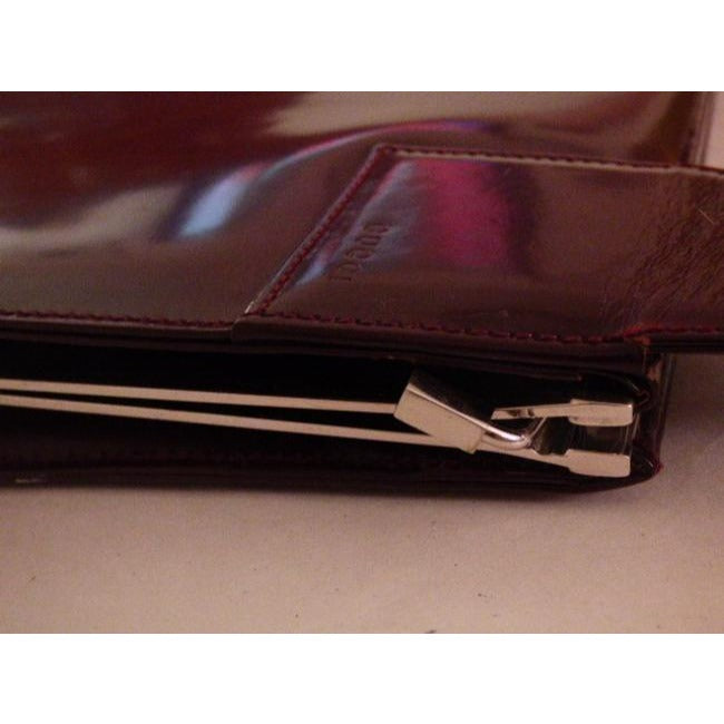 Gucci Vintage Glossy Brown Leather Shoulder Bag