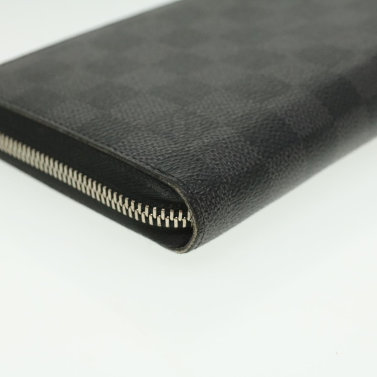 LOUIS VUITTON Damier Graphite Zippy Organizer Wallet Trunk N63182 LV Auth 34100
