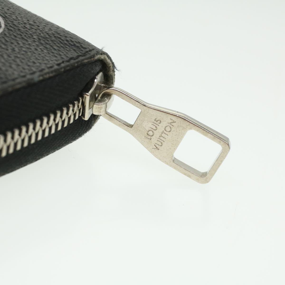 LOUIS VUITTON Damier Graphite Zippy Organizer Wallet Trunk N63182 LV Auth 34100