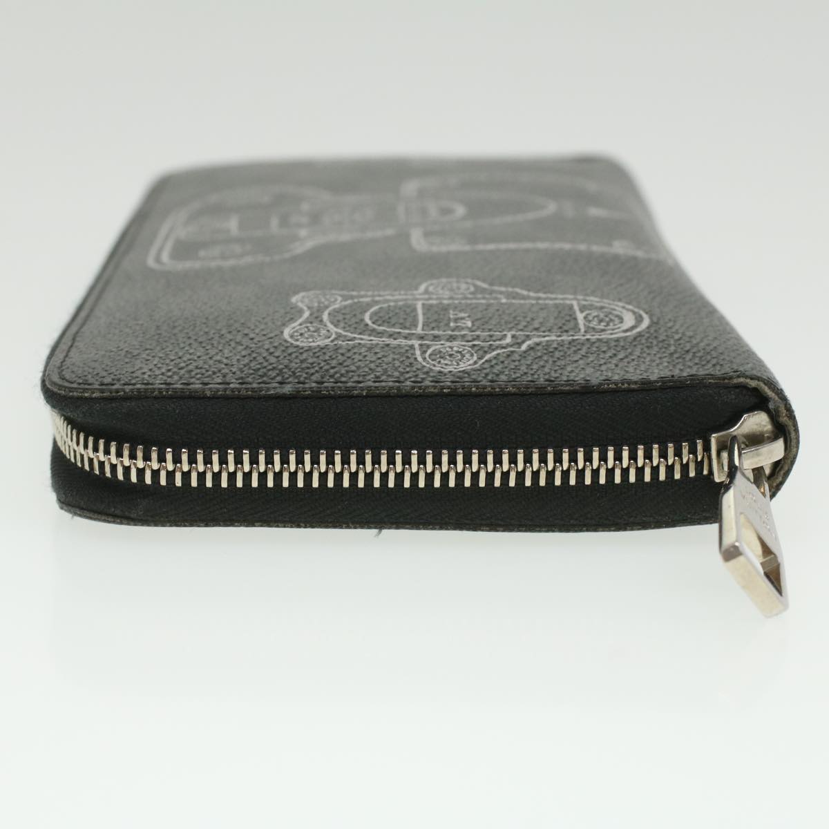LOUIS VUITTON Damier Graphite Zippy Organizer Wallet Trunk N63182 LV Auth 34100
