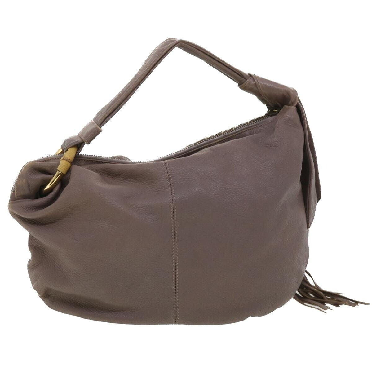 Gucci supple mocha brown leather XL hobo style shoulder bag